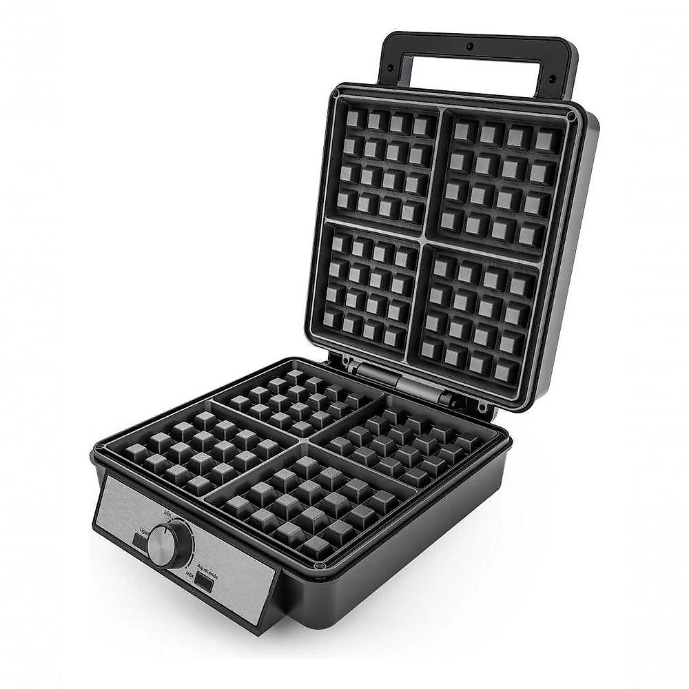 Waffle Maker PWM04A para 4 Porções com Revestimento Maxx Clean Preto Philco