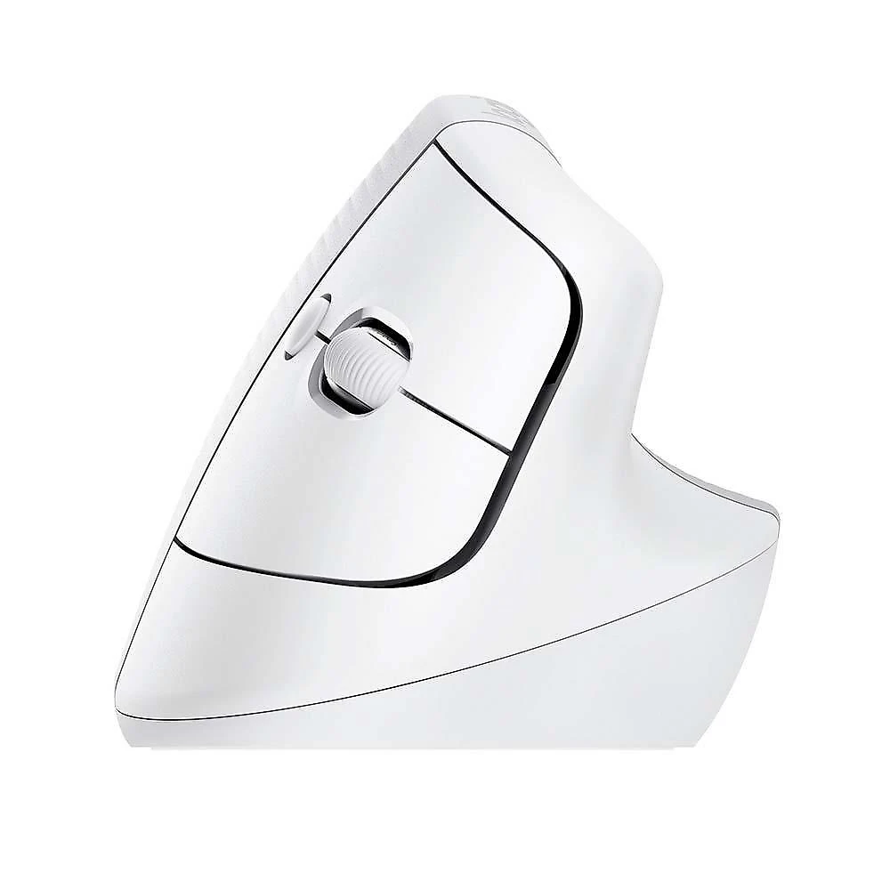 Mouse Sem Fio Logitech Lift, 4000 DPI, 6 Botões, Bluetooth, Ergonômico, USB, Branco - 910-006469