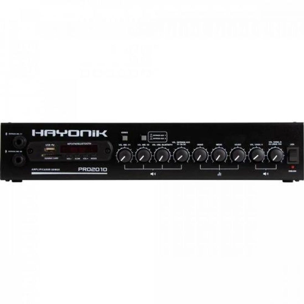 Amplificador Hayonik Pro2010 200w Rms Com Gongo