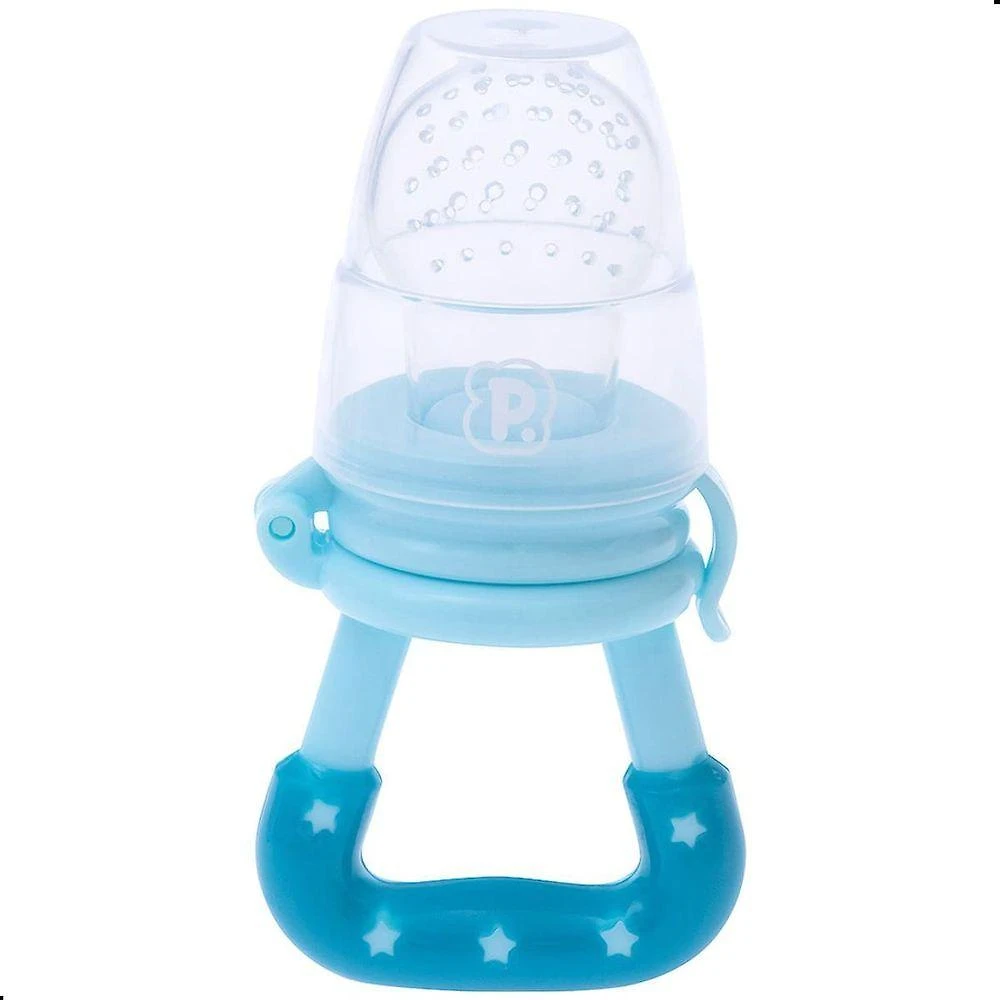 Chupeta Alimentadora Mordedor de Silicone para Bebê Livre de BPA Azul Pimpolho Único