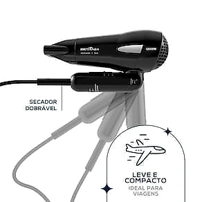 Secador de Cabelos Britânia BSC1200 com Tourmaline Íon Bivolt - 1200W