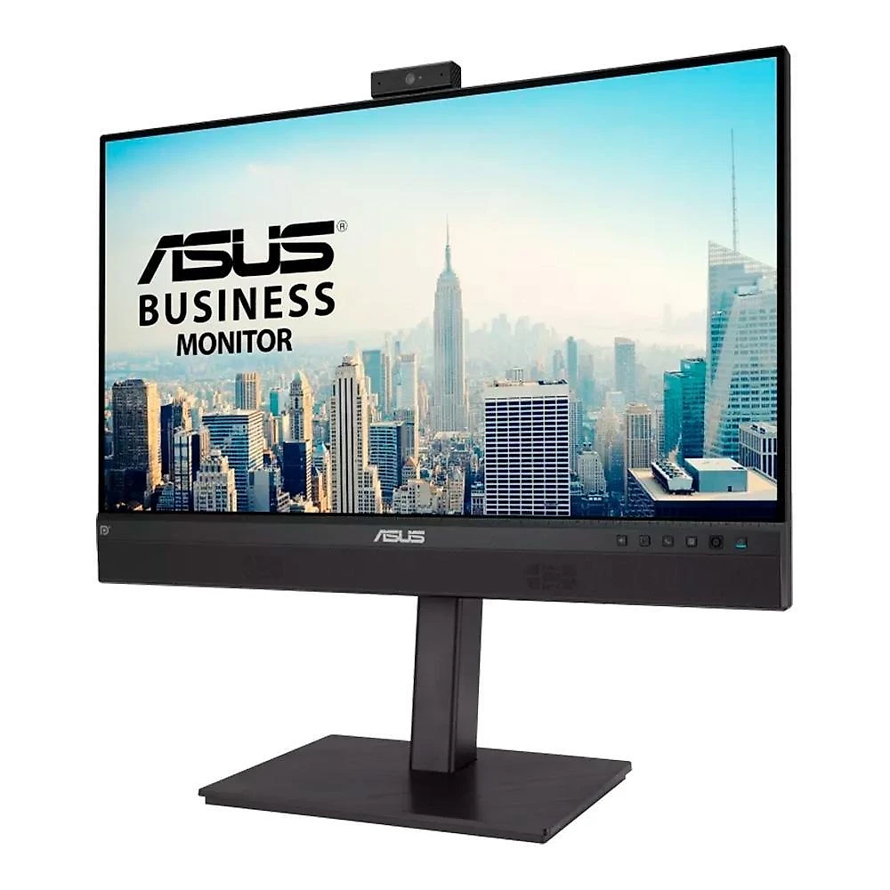 Monitor ASUS 24", Full HD, IPS, USB-C, Webcam e Microfone Integrados, Altura Ajustável, Som Integrado - BE24ECSNK