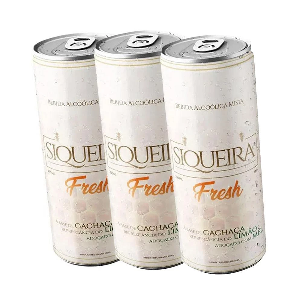 Kit bebida mista siqueira fresh lata 269ml