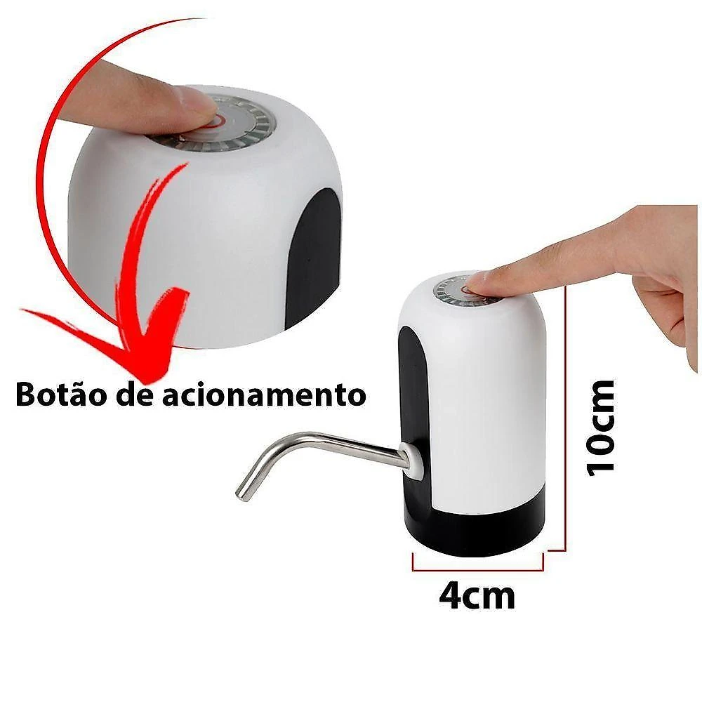 Bomba De Agua Para Bebedouro Galao Eletrico Usb Automática