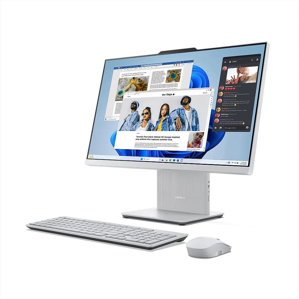Computador All in One Lenovo IdeaCentre AIO 24IRH9 Intel Core i5-13420H 16GB 512GB SSD Windows 11 - F0HN00UHBO Cloud Grey