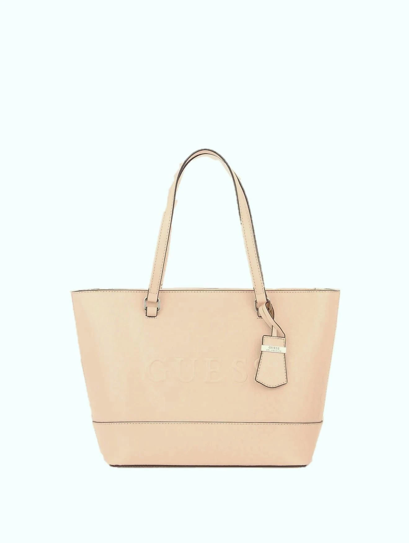 Miniatura Bolsa De Ombro Bege Guess Haddington Com Chaveiro