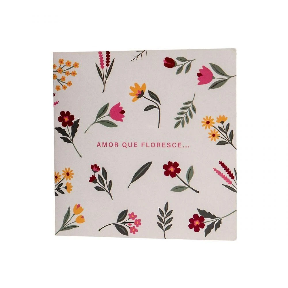 Cartão Pop Up Imaginarium Florescer com Efeito 3D Estampa Floral com Envelope 1 Unidade