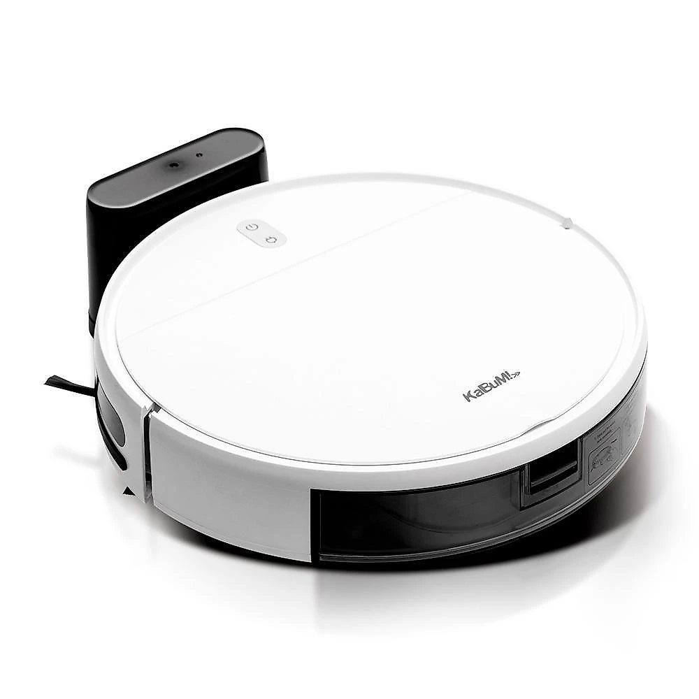 Robô Aspirador e Passa Pano KABUM! smart 100 - 5 Modos de Limpeza, Sensor Anti-Queda, Base de Carregamento - Bivolt - Branco - KBSF005