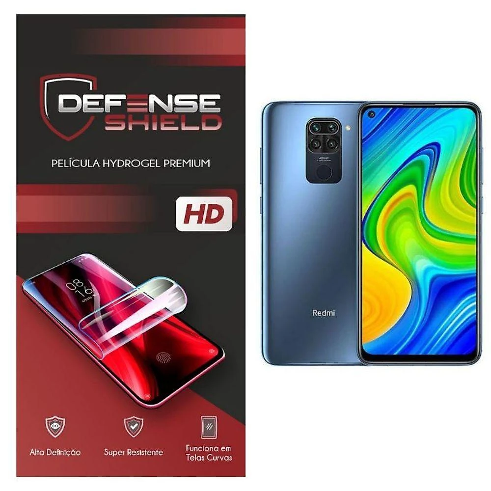 Pelicula Hydrogel Premium Proteção Frente + Verso Para Xiaomi Redmi Note 9 Defense Shield
