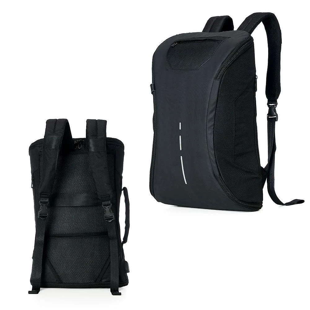 Mochila Elegante All Black Com Usb ? Praticidade E Estilo Para O Dia A Dia