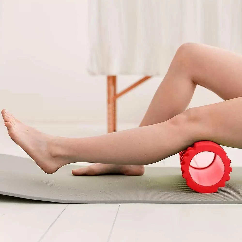 Rolo De Massagem Liberação Miofascial Athletic Laranja Foam Roller 33cm Para Pilates Yoga E Recuperação Muscular