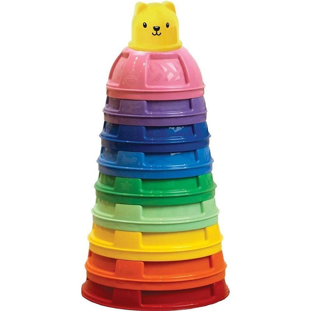 Brinquedo Educativo Potes de Empilhar Coloridos GGB Plast