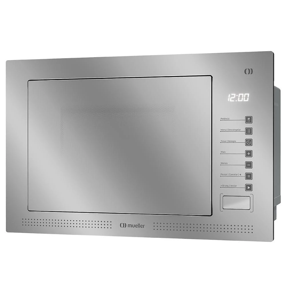 Micro-ondas De Embutir Mueller 25 Litros Espelhado MME25K Cinza 110V