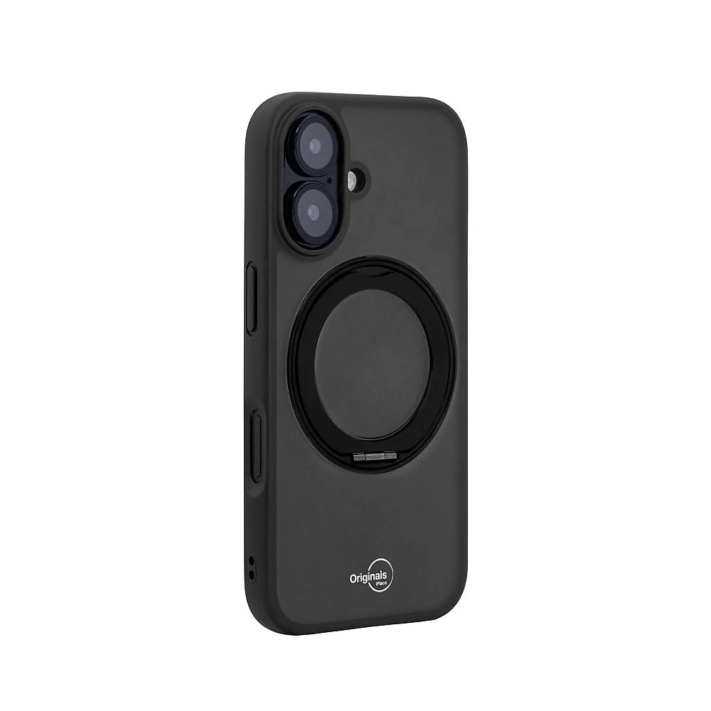 Capa iPhone 16 Plus Originais iPlace, Stand Preta