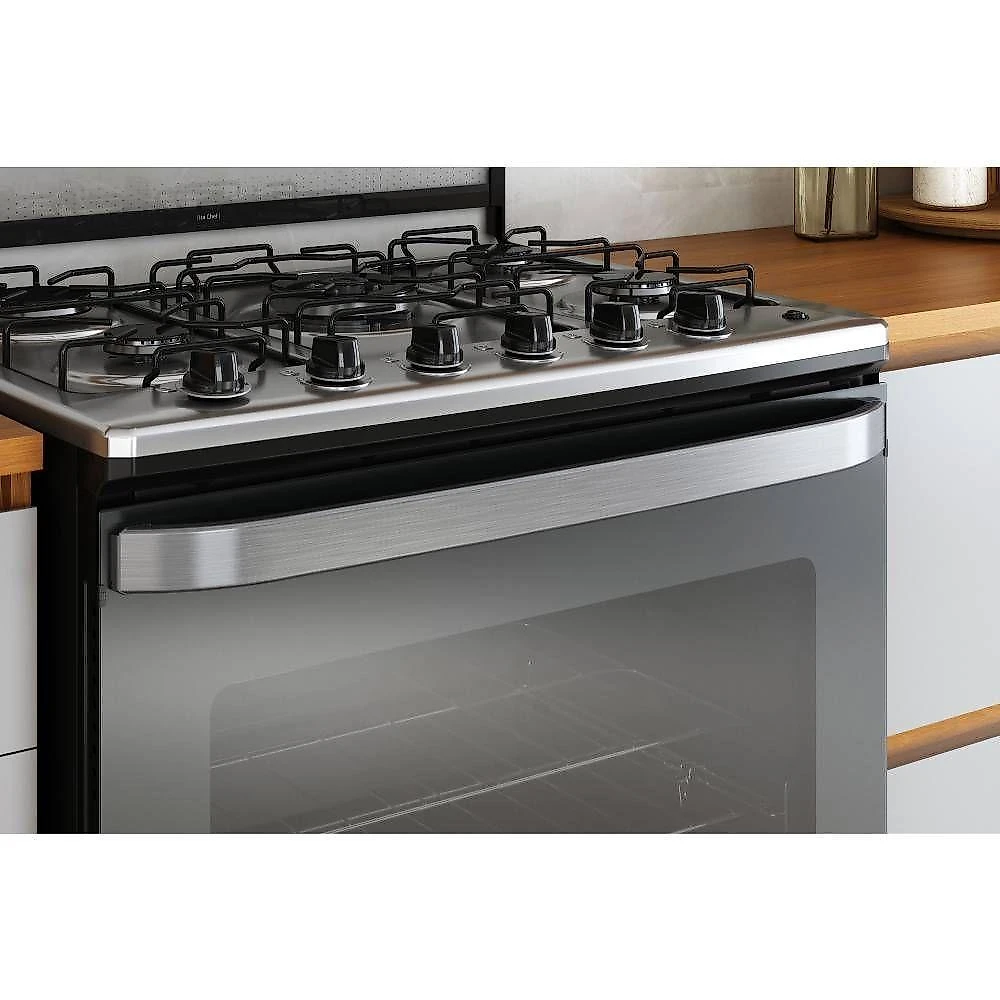 Fogao itatiaia itachef 5 bocas mesa de inox reflecta tripla chama bivolt (3700000501)