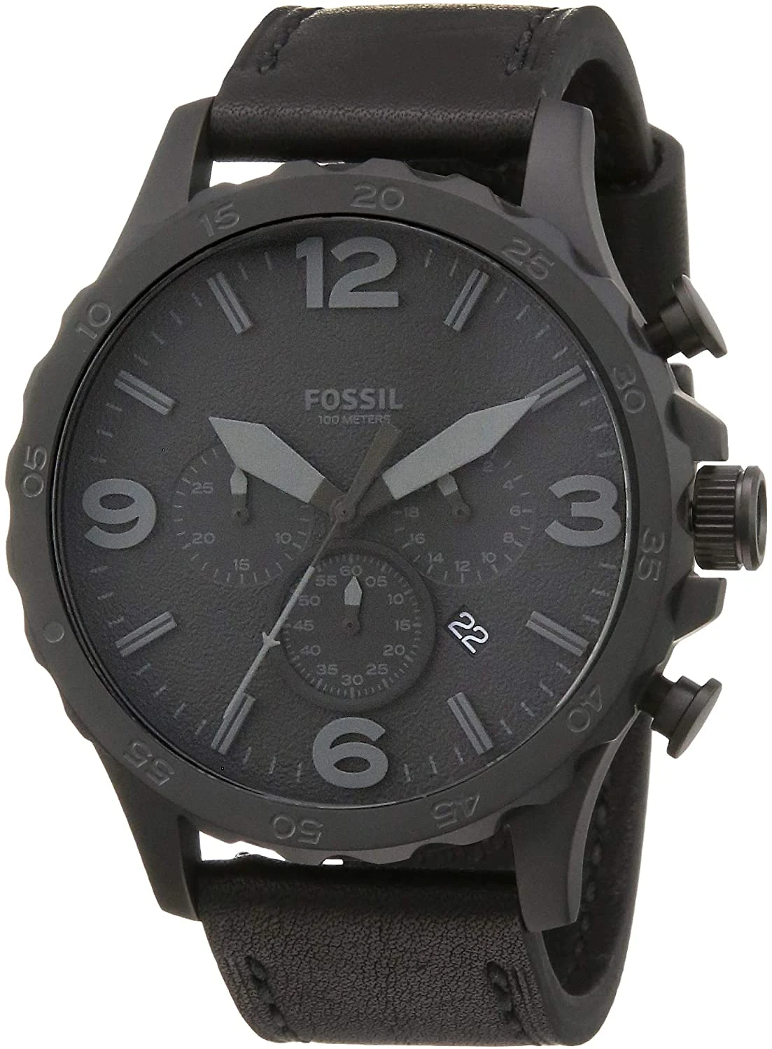 Fossil Relógio Masculino em Aço Inoxidável com Cronógrafo de Qua