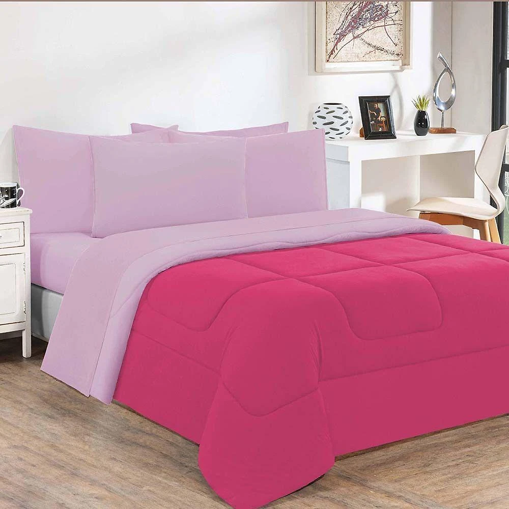 Edredom Malha 100% Algodão Gran Moratta 1 Peça Queen Pink-rosa Bebê