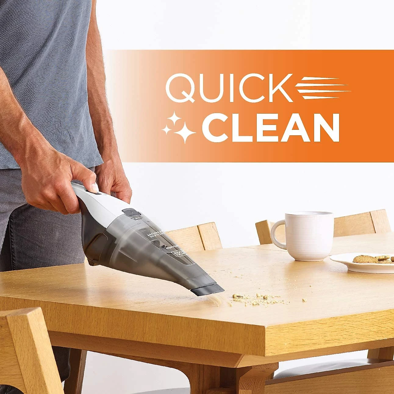 BLACKDECKER Aspirador de Pó, 325 mL, 1200 W, 110 V, branco.