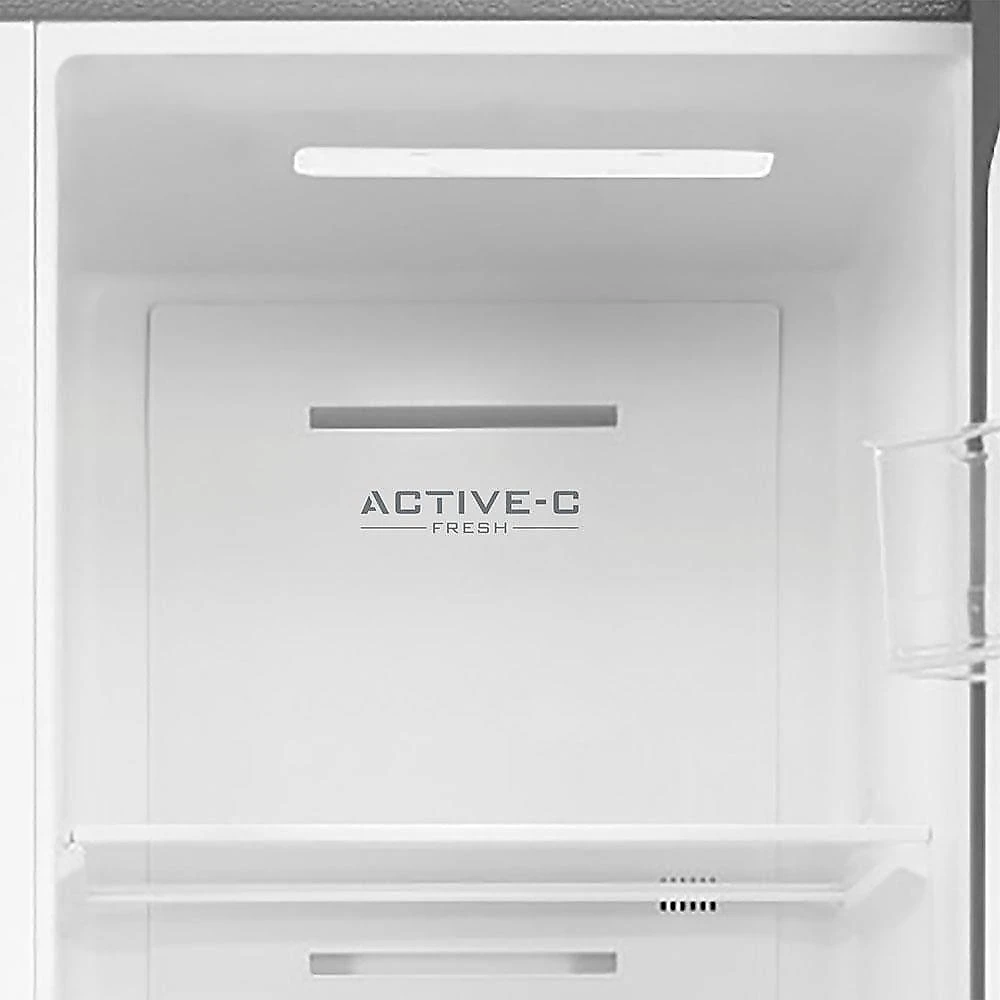 Geladeira midea side by side mdr-s598fga041 frost free com painel touch, função turbo e conectividade via app- cor inox claro - 442 litros 110