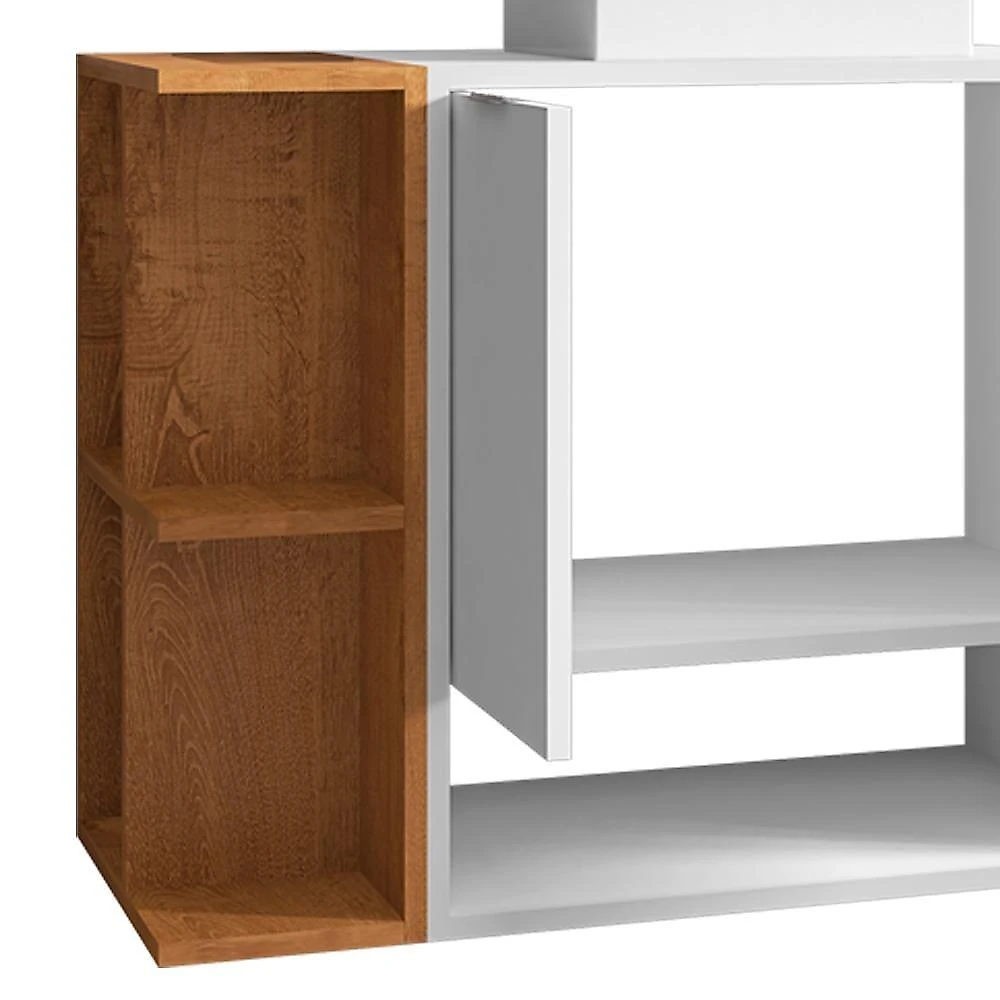Gabinete Para Banheiro Com Cuba E Espelho Siesta B02 Branco Naturalle - Lyam Decor