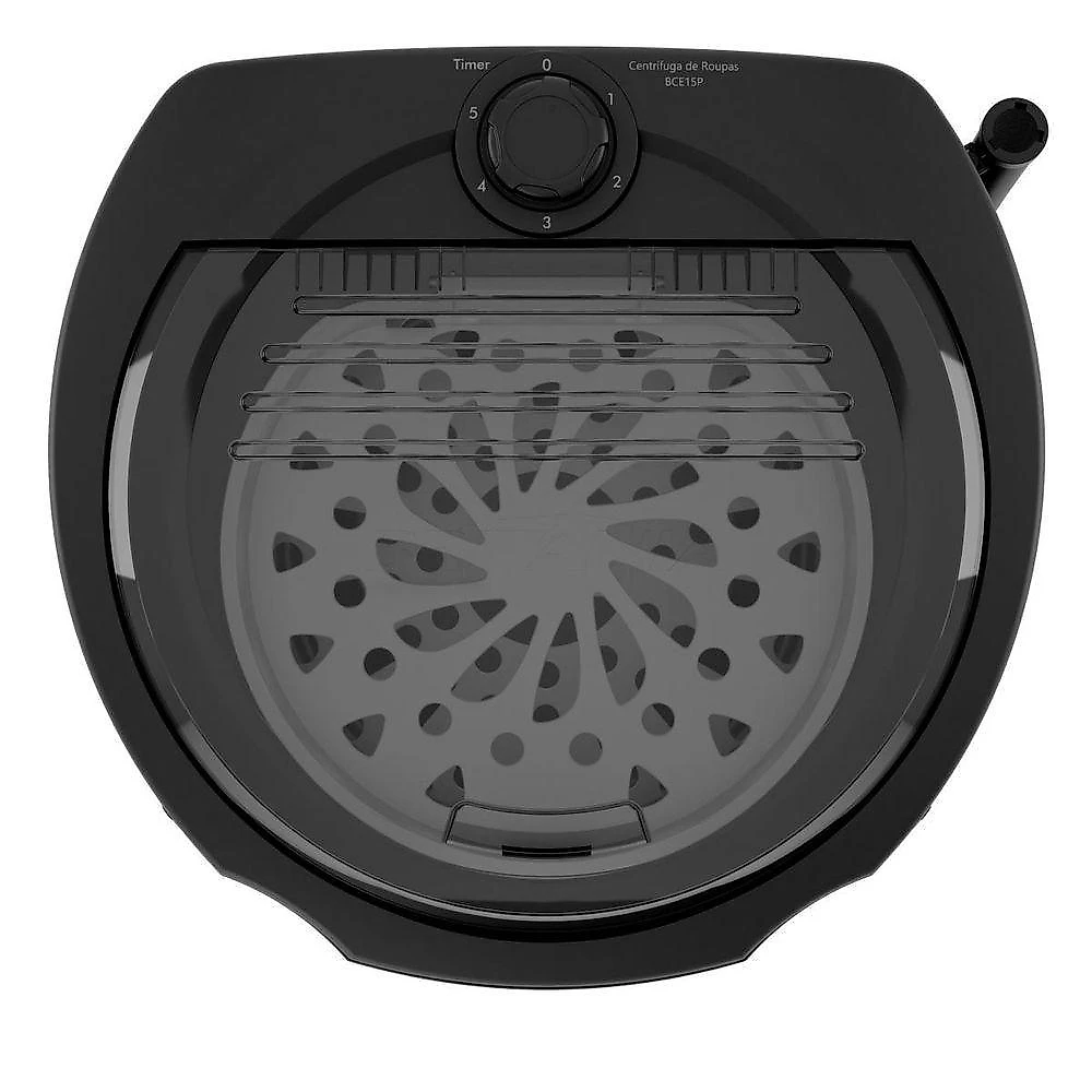 Centrífuga Portátil Britânia BCE15P 15kg Cesto Extragrande Preto  com Desligamento Automático 110V
