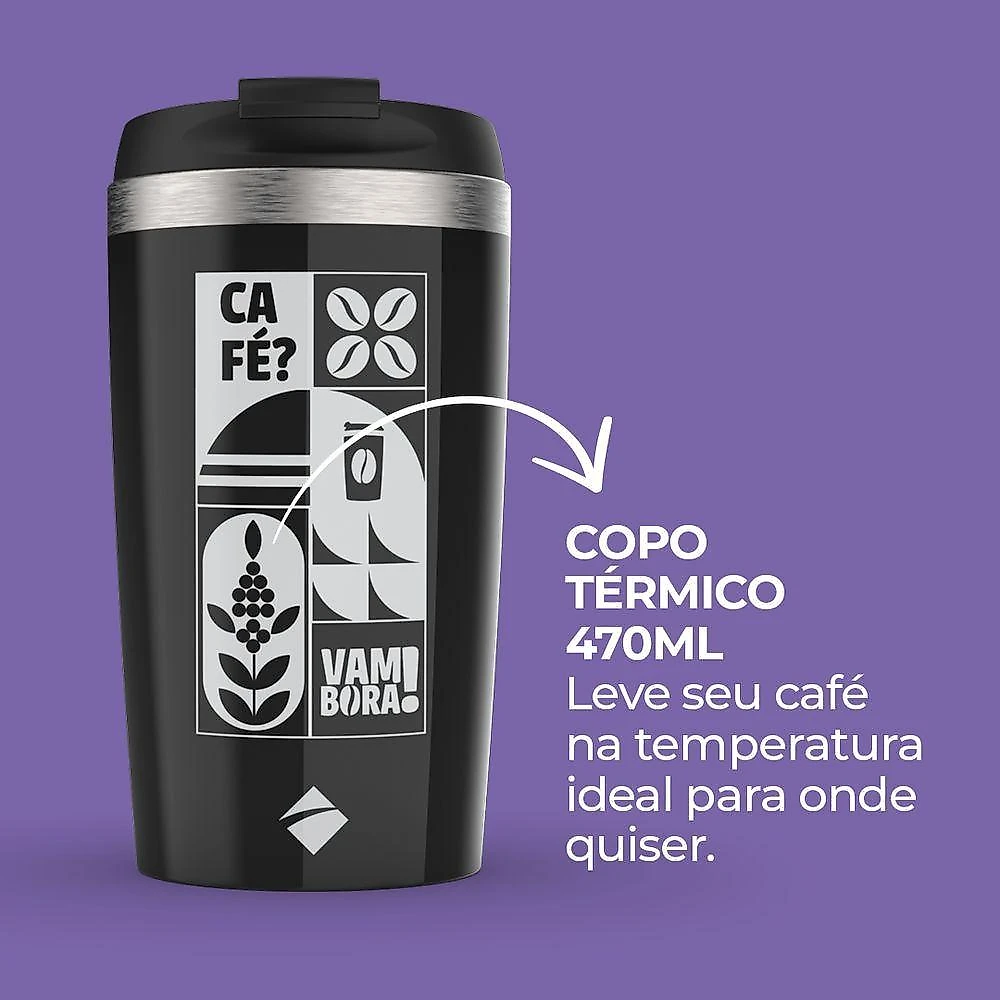 Cafeteira Elétrica Cadence Vambora Com Copo Térmico 110V
