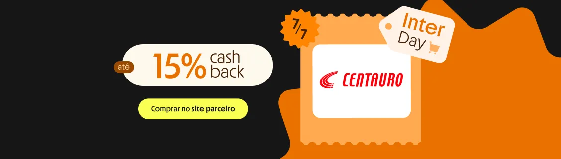  CENTAURO COM ATÉ 15% DE CASHBACK