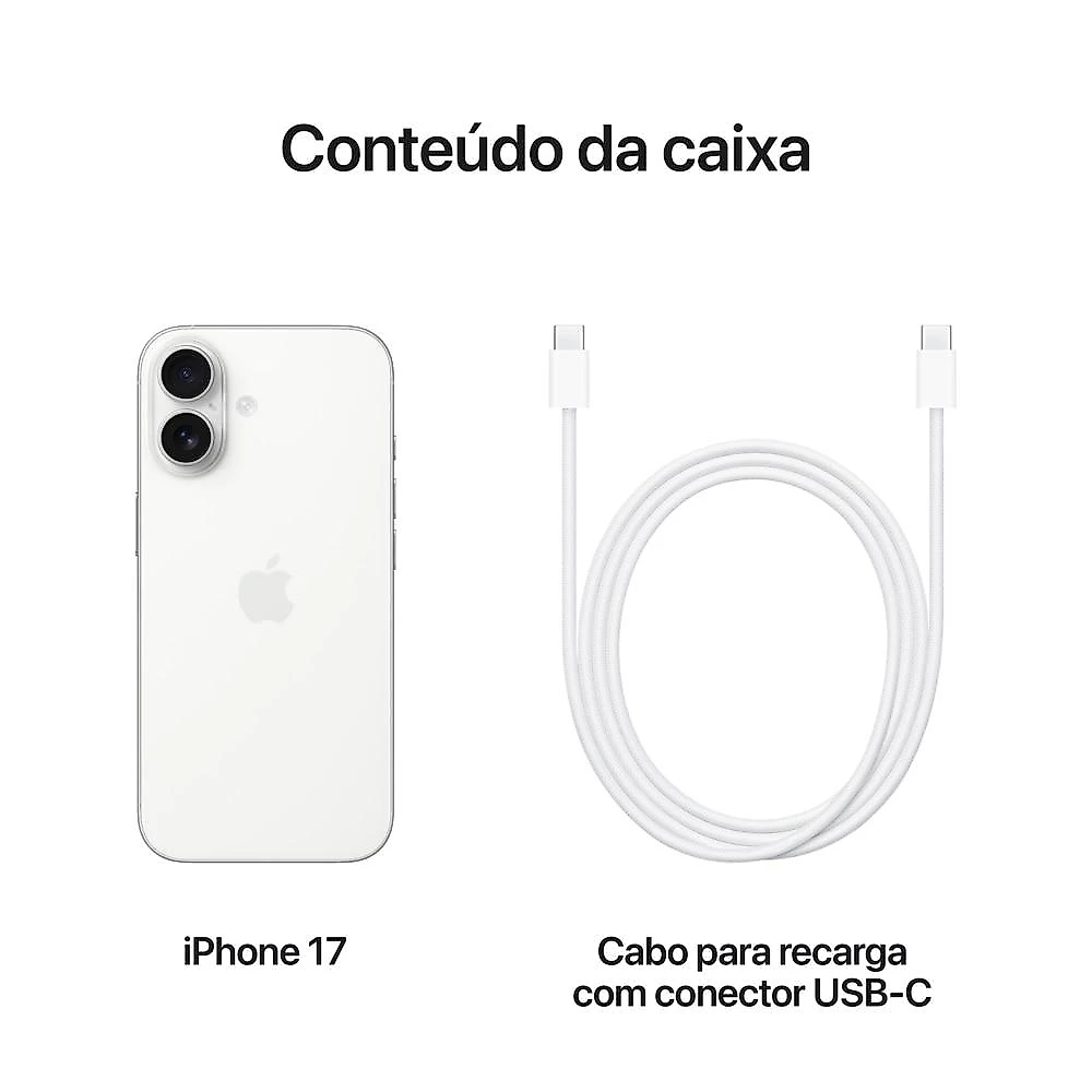 IPHONE 17 WHITE 512GB  iPhone 17 512GB Branco