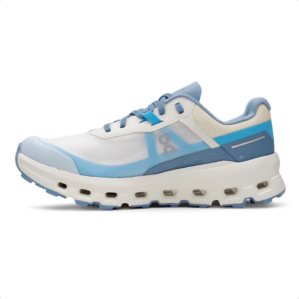 Miniatura Tenis On Running Cloudvista 2 Feminino Bege / Azul Claro - 34