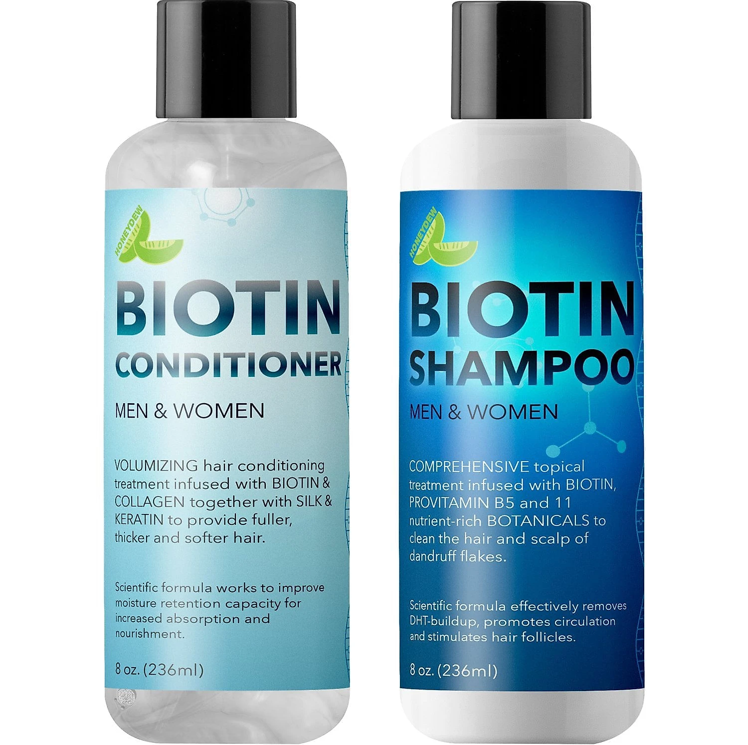 Shampoo e Condicionador de Óleo de Argan e Jojoba Para Tratamento de Queda de Cabelo 236ml