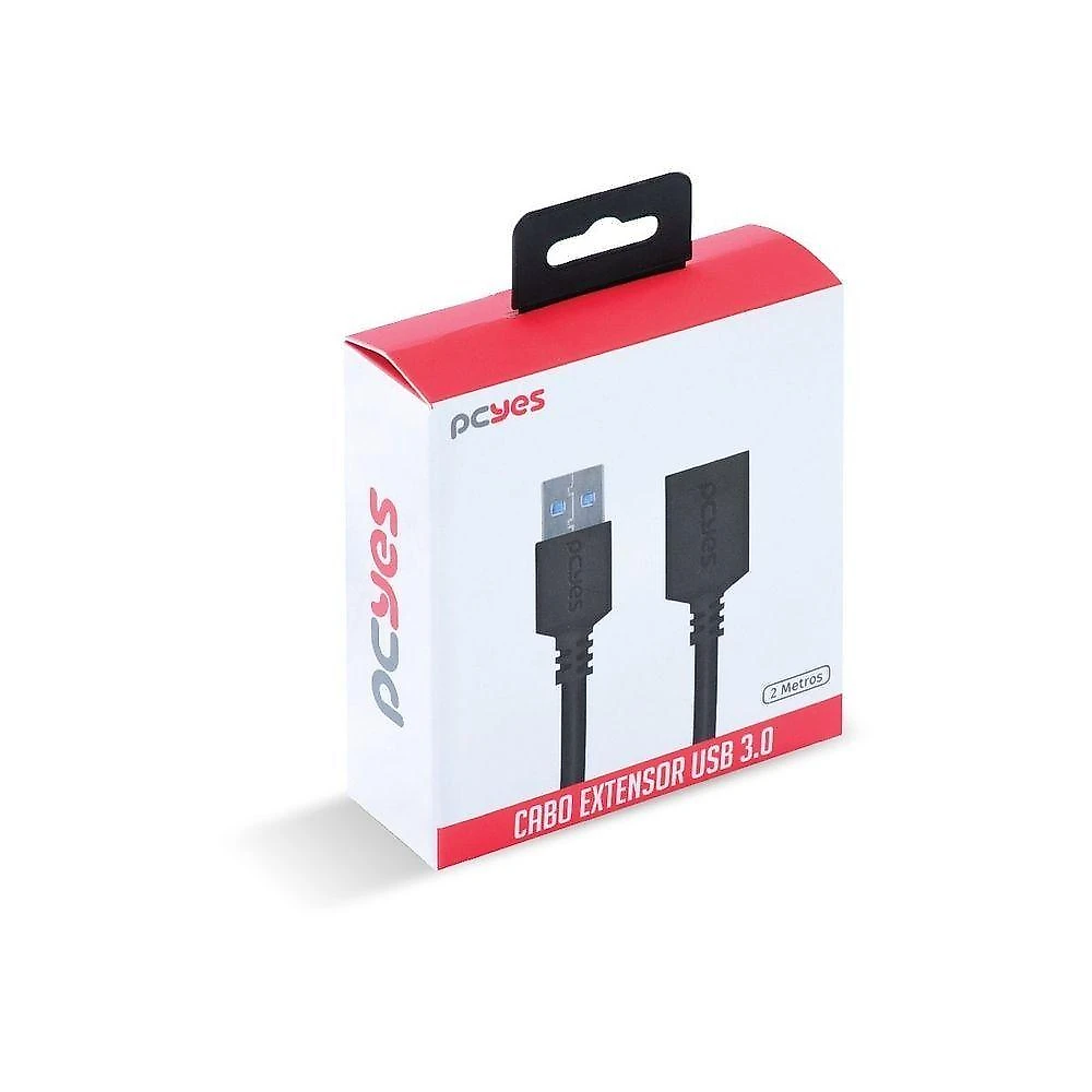 Cabo Extensor Usb A3.0 Macho Fêmea Puro Cobre 2m