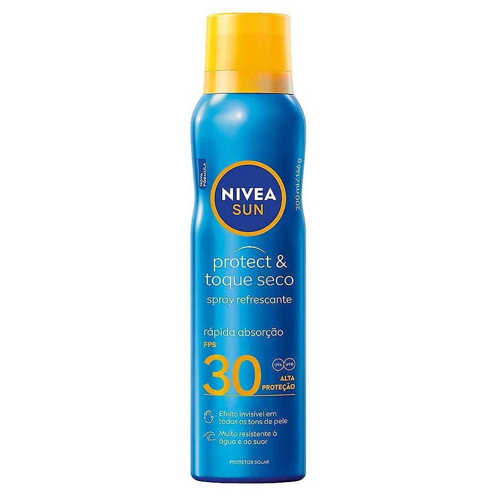 Nivea sun protetor solar spray protect & toque seco fps30 200ml