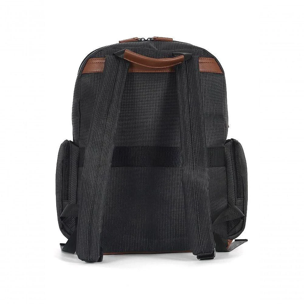 Mochila Feminina Luxcel Gash Náilon com Detalhes em PU Preto 14L Feminino