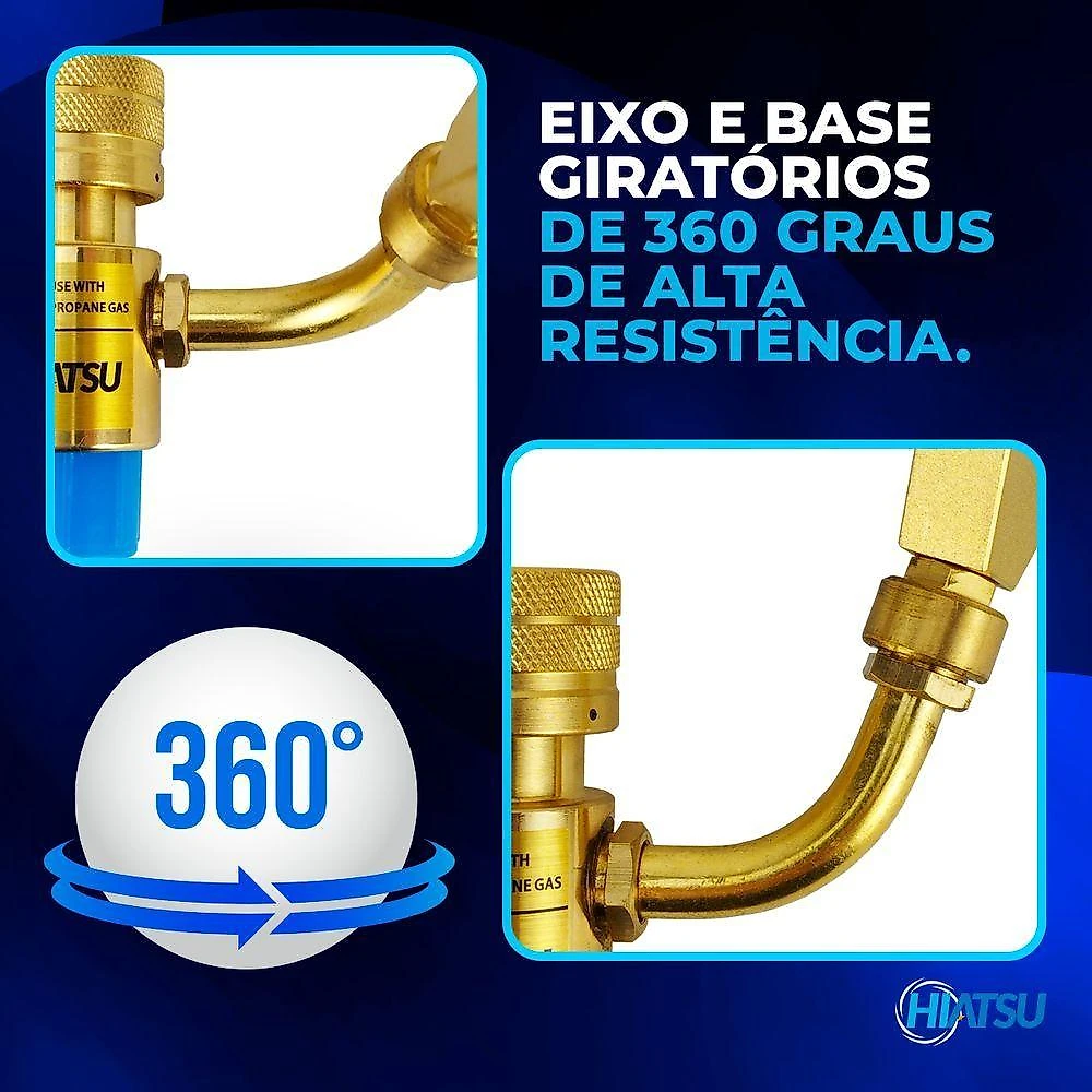 Maçarico Portátil Bico Duplo +gás Map 1 Unidade