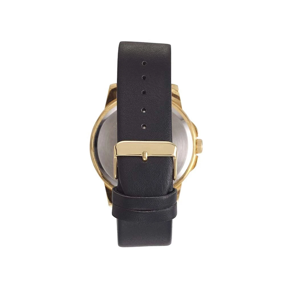 Miniatura Kit Relógio Masculino Casual Dourado Com Fone Bluetooth