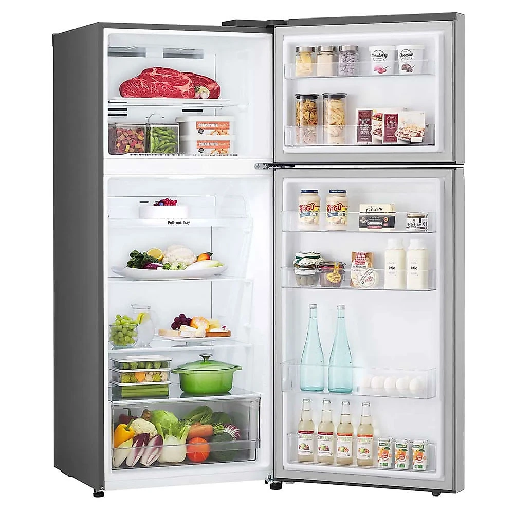 Geladeira Frost Free Inverter 375L Duplex Cor Inox Look GN-B372PFM LG Inox - 110V