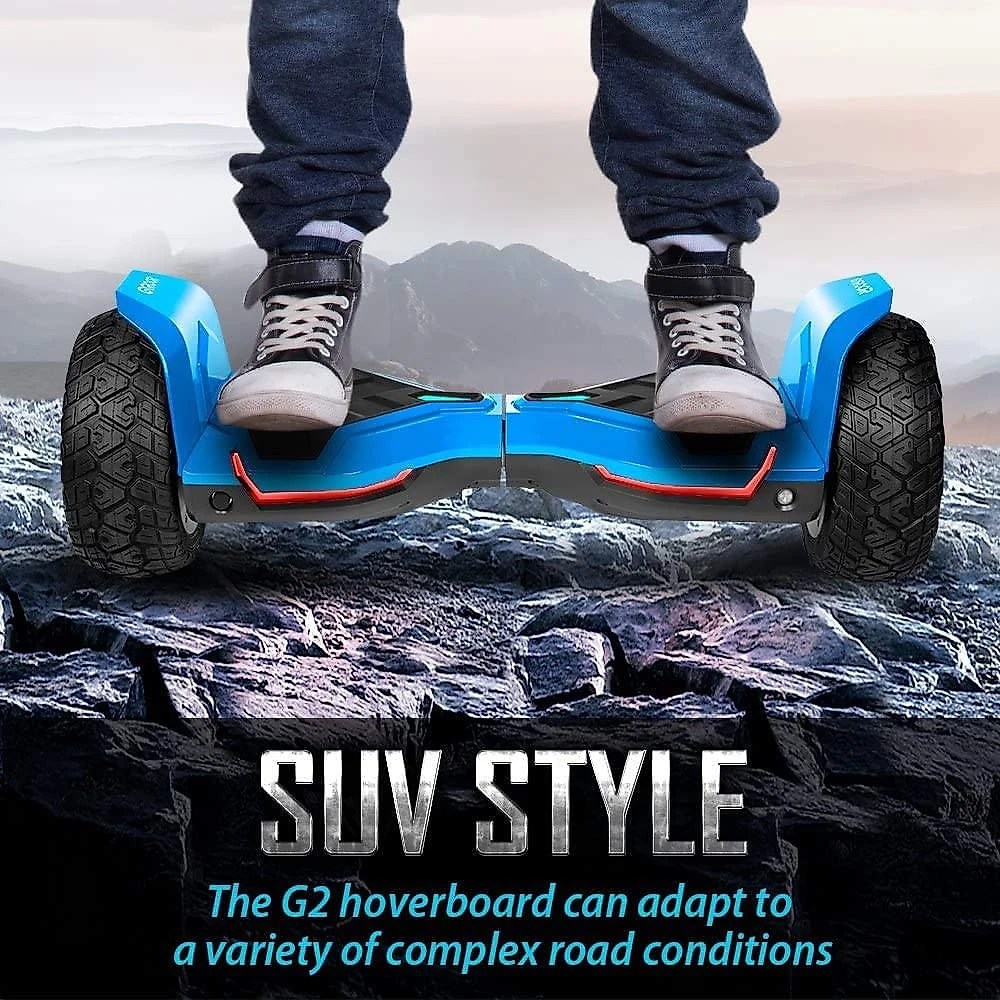 Gyroor Warrior 85 inch All Terrain Off Road Hoverboard with Bluetooth Speakers and LED Lights UL2272 Certified Self