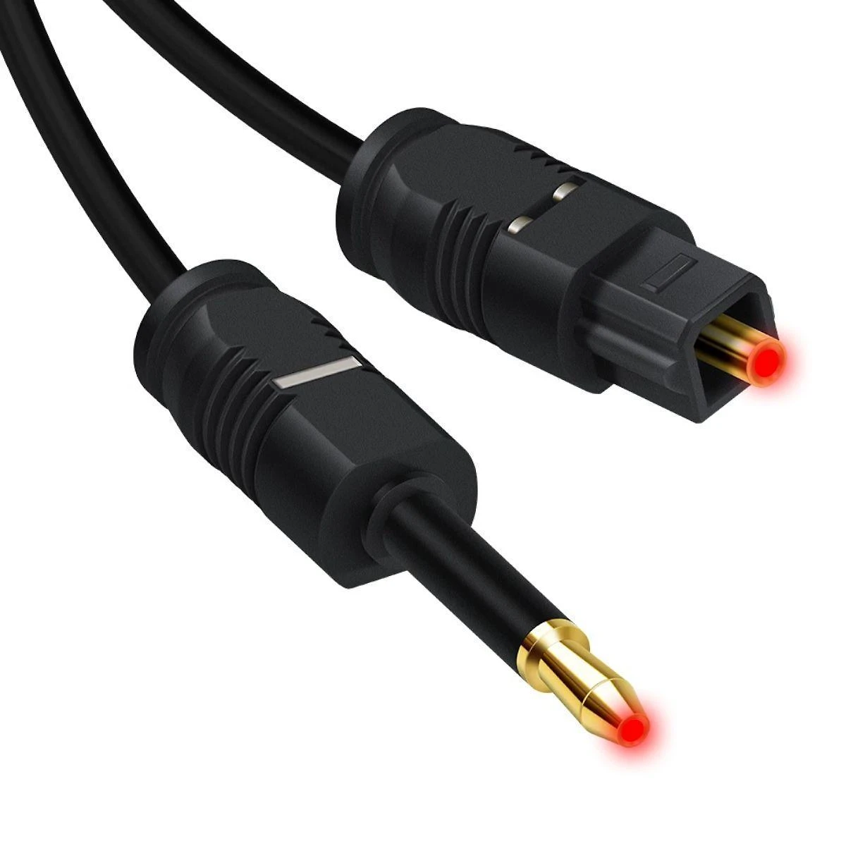 Miniatura Cabo Óptico Áudio Digital Mini Toslink 3,5Mm Spdif 10 Metros