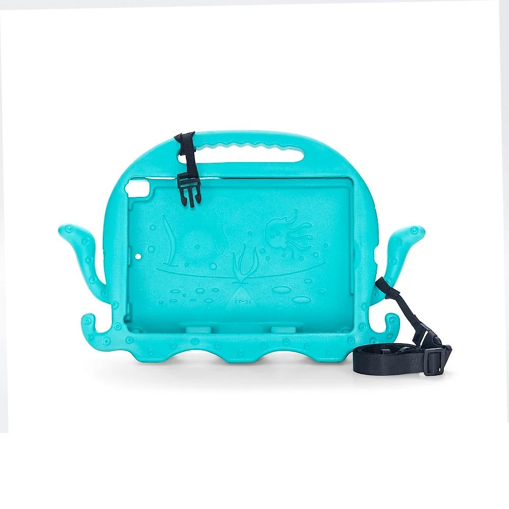 Capa iPad Kids, com suporte de carro, Polvo Azul, Originais iPlace