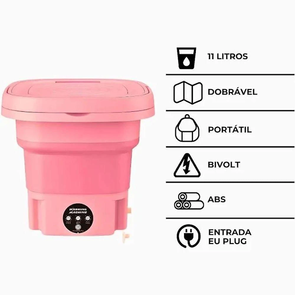 Mini Máquina De Lavar Roupa Portátil