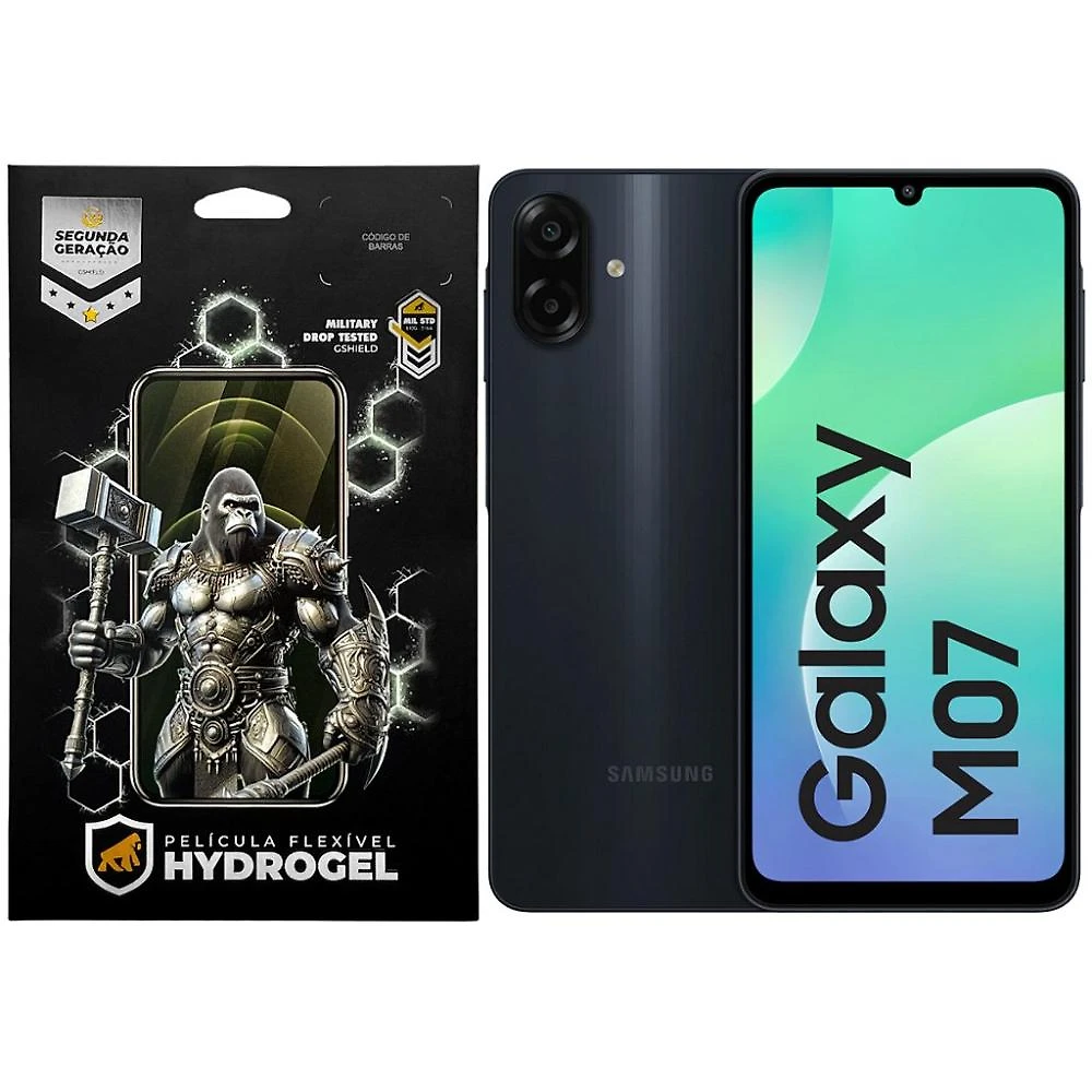 Kit Película Frontal + Traseira para Samsung Galaxy M07 4G - Proteção Completa - Gshield