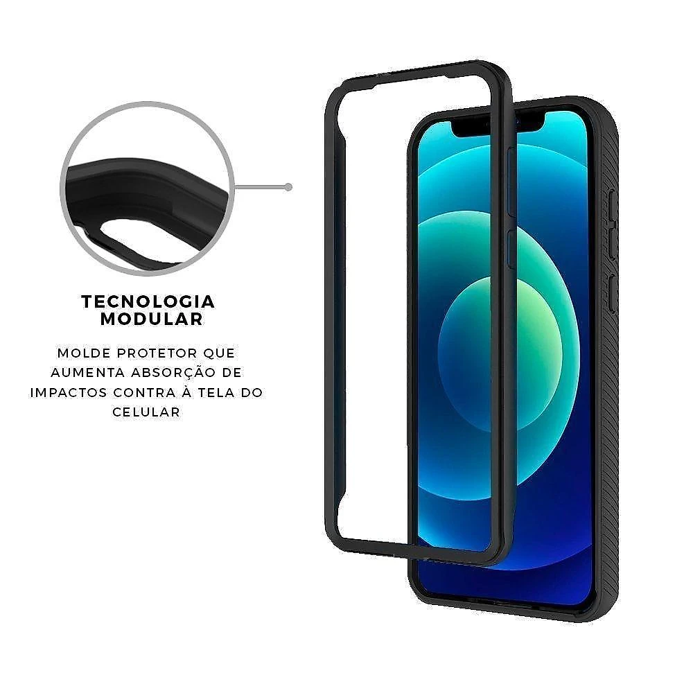 Capa Case Capinha Stronger Preta Para Iphone 13 Pro Max - Gshield