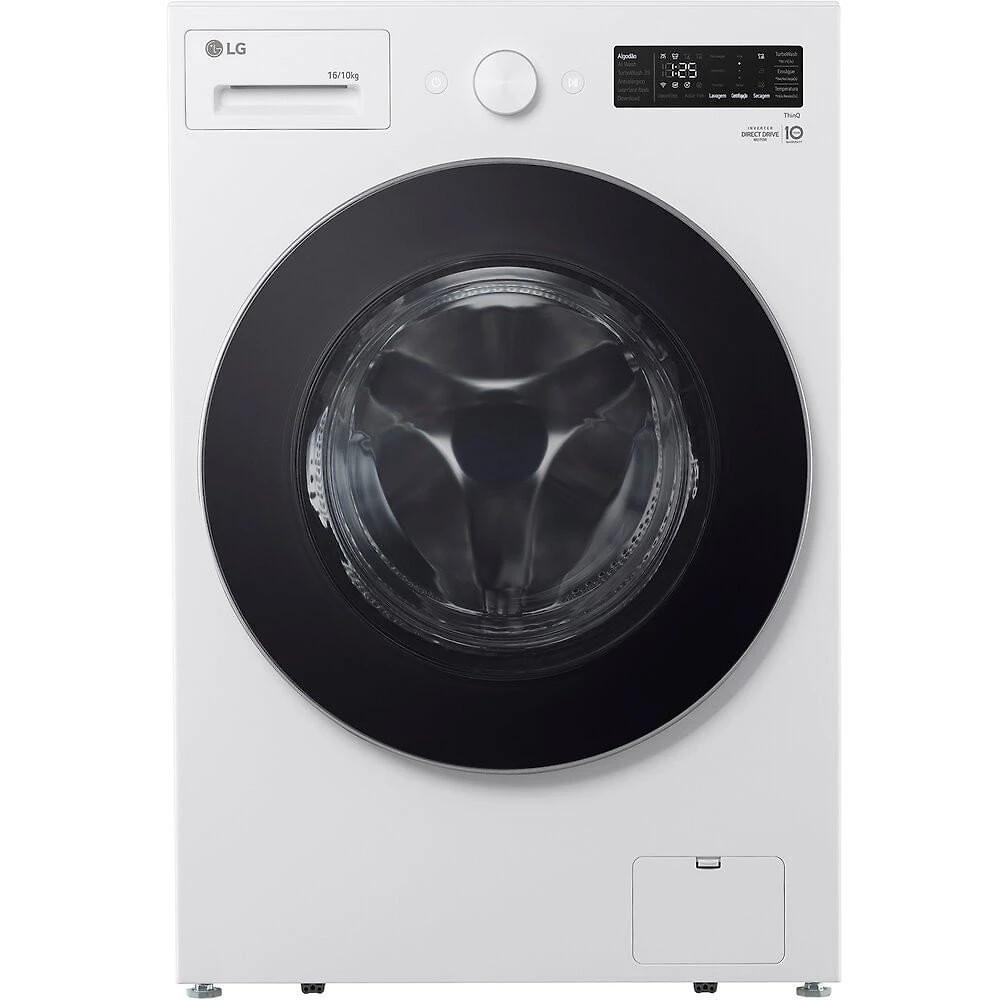 Lava e Seca WD16WNT 16 Kg ou 10 Kg Touch LED AI Front Load LG