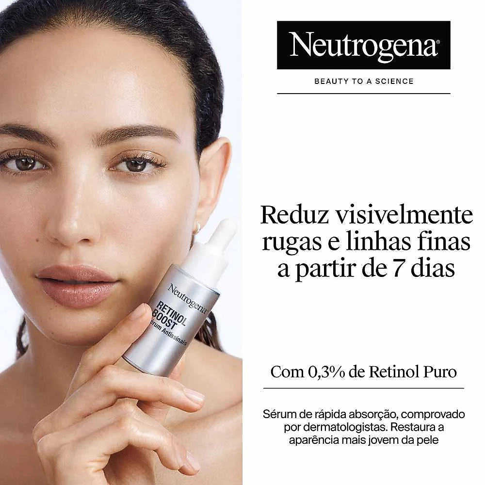 Sérum 0.3 antissinais neutrogena retinol boost 30ml