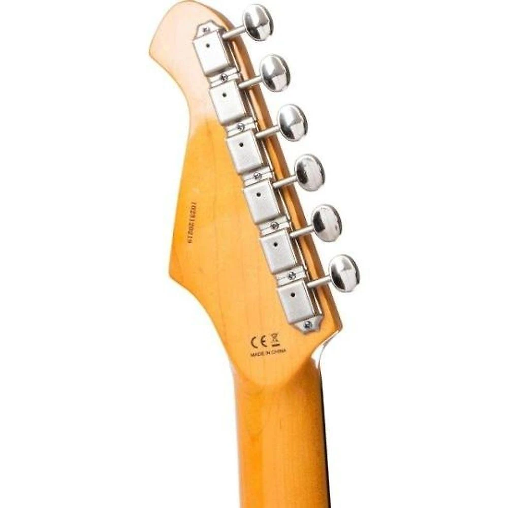 Guitarra Elétrica Pro II STG-62 com Corpo em Alder e Captadores single-coil Vintage White Aria