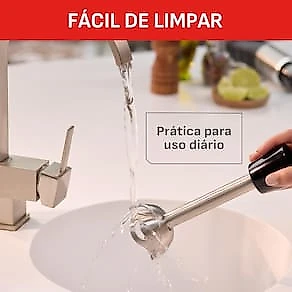 Mixer Arno Quickchef MX42 500W 20 Velocidades com Tecnologia Powelix Preto e Inox 110V