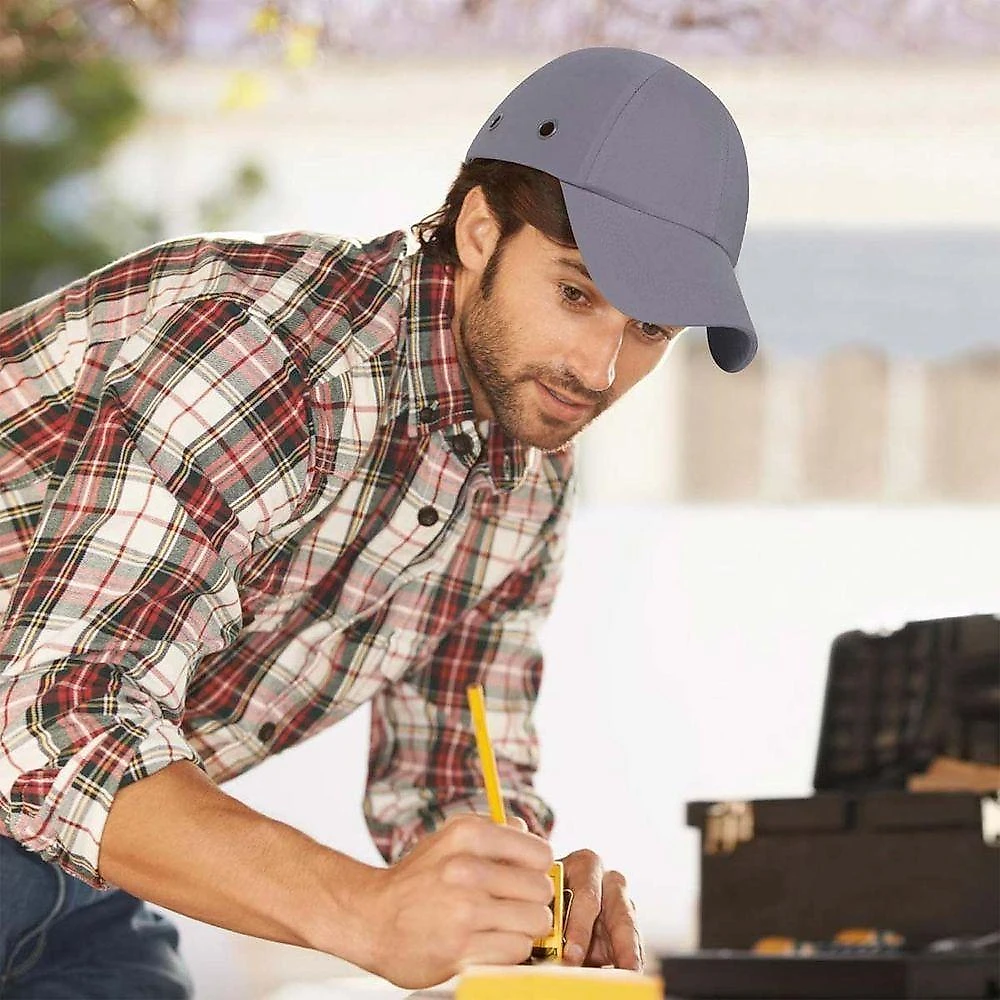 Bone Com Capacete Epi Obra Segurança Reparo Casquete Construçao Oficina Proteçao Resistente Trabalho