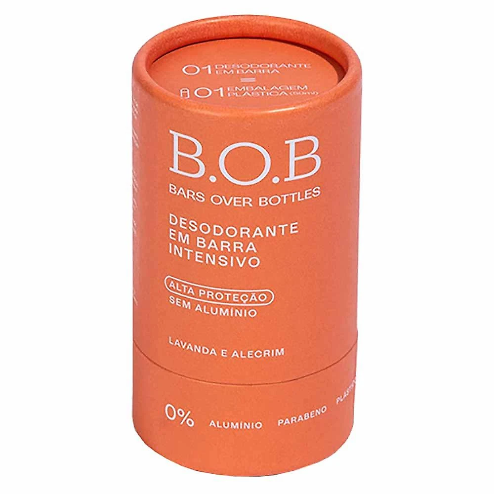 Desodorante em barra b.o.b alta proteção intensivo lavanda e alecrim 50g 1 un