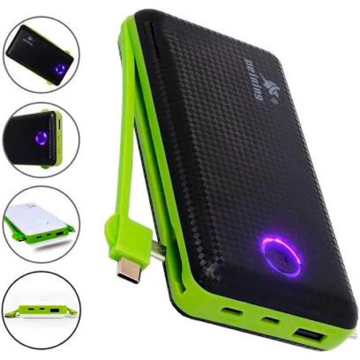 Miniatura Power Bank 20000Mah Universal Celular Versátil E Duradouro