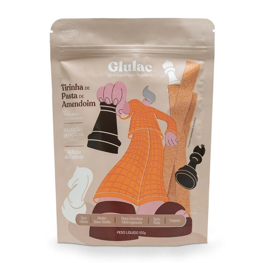 Tirinha - Glulac - 100g Pasta De Amendoim
